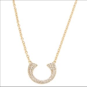 Rebecca Minkoff Rhinestone Horseshoe Pendant